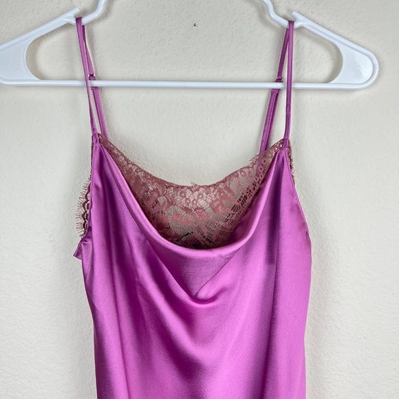 Victoria's Secret Fairy Drape Slit Satin Midi Dress - Picture 4 of 8